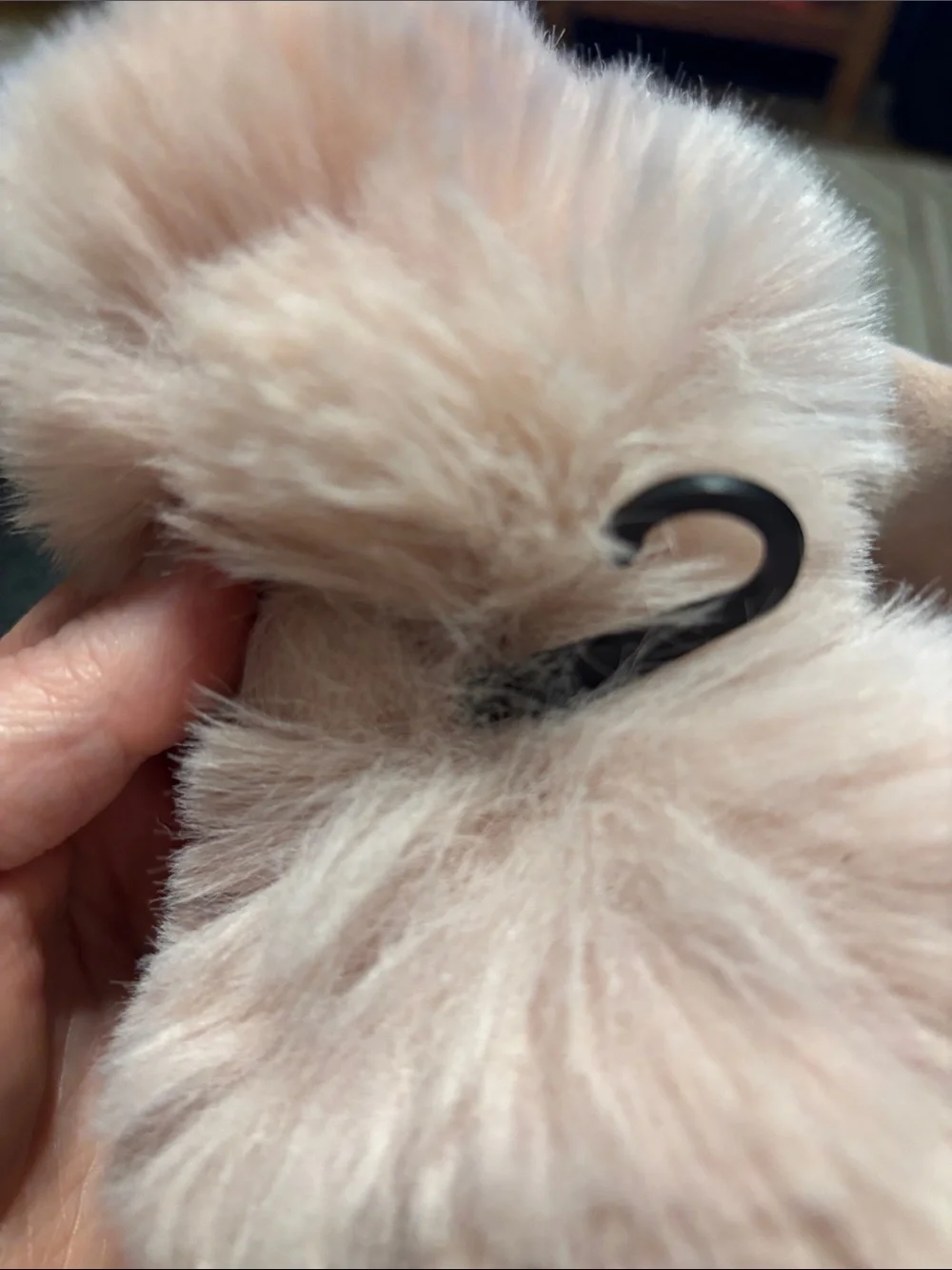 None stretchy plush pink